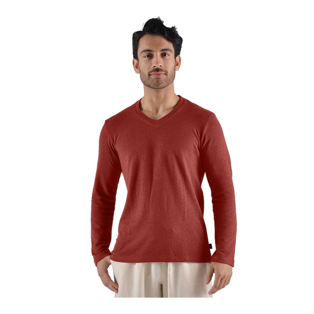 Urban Hemp Long Sleeve V-Neck Top