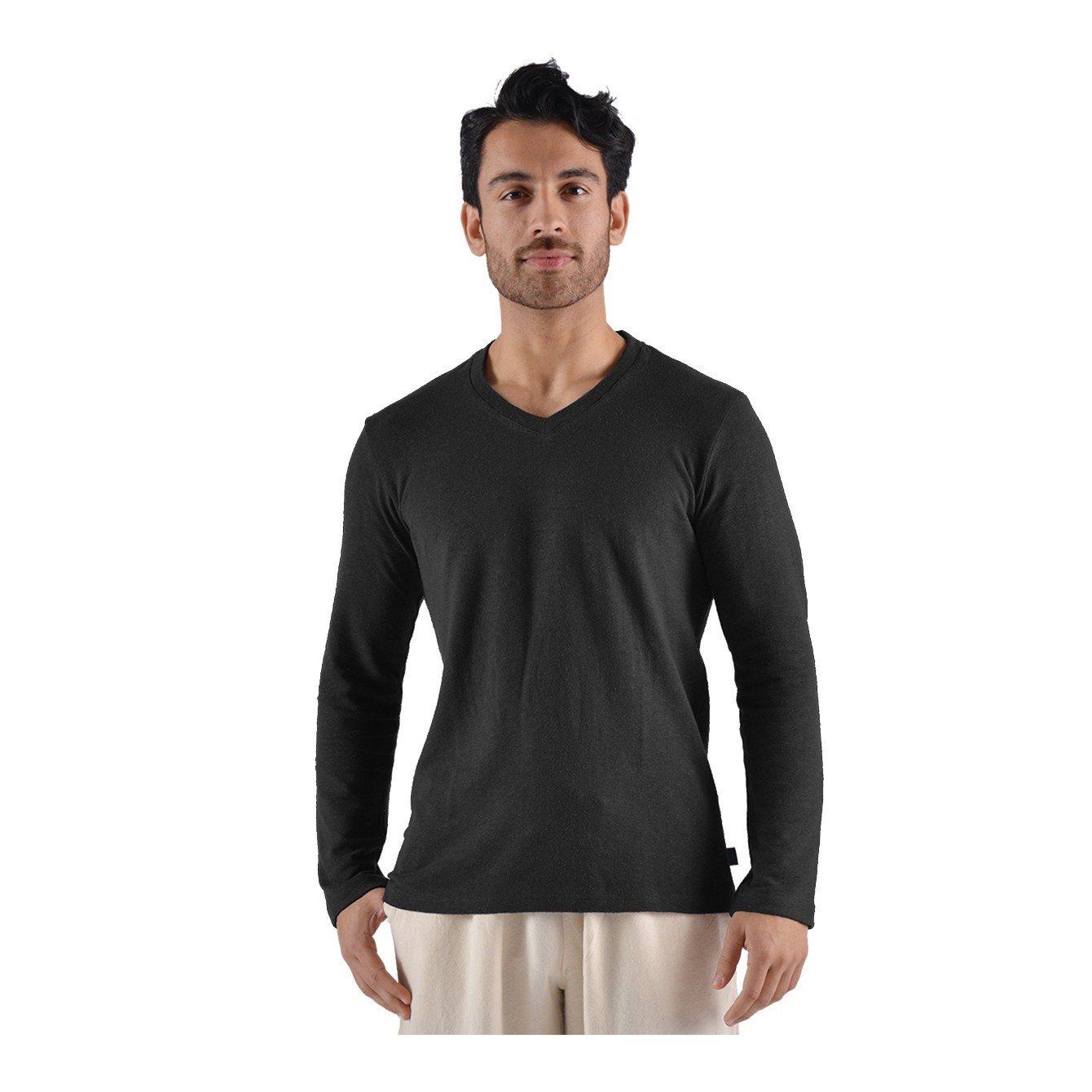 Urban Hemp Long Sleeve V-Neck Top