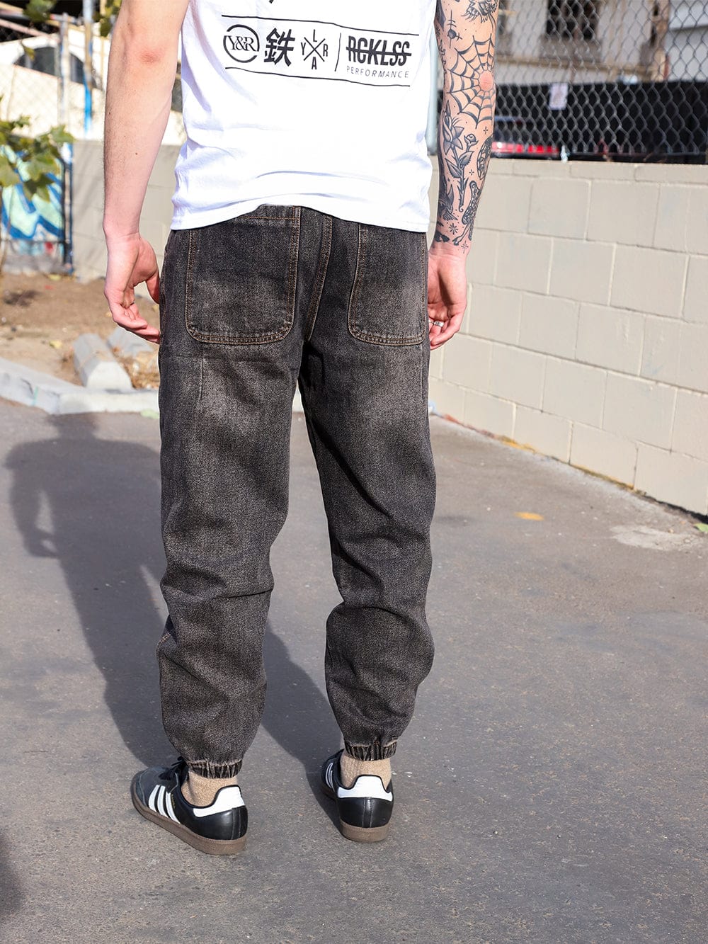 Rogue Denim Jogger - Black